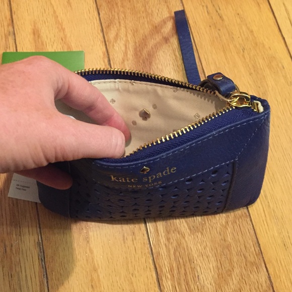 Kate Spade Navy Cut Out Wristlet - Picture 3 of 4
