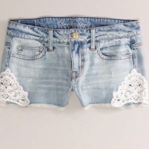American Eagle distressed shorts