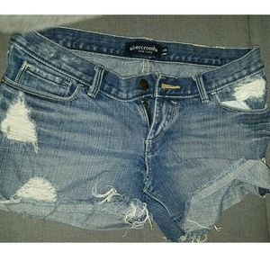 💲Distressed Abercrombie jean shorts