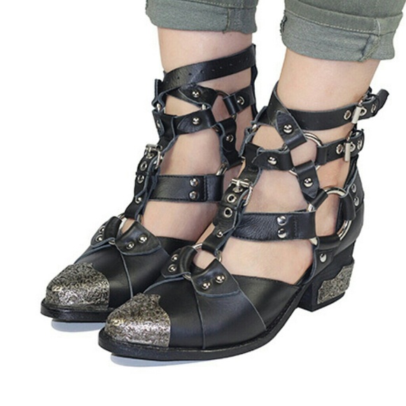 Jeffrey Campbell Harness Boot 6.5