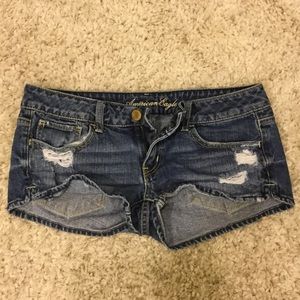 Distressed American eagle Jean short