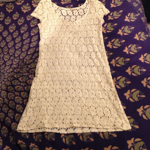 Vintage cream lace dress