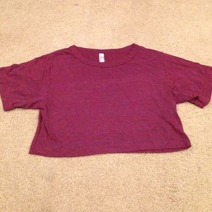 American apparel crop top