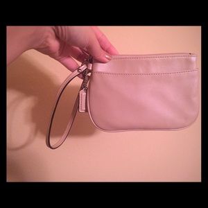 Coach leather wristlet
