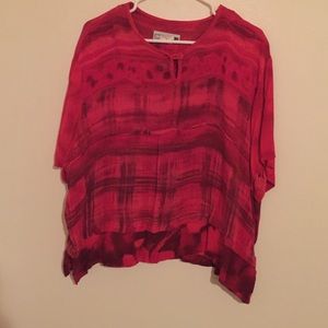 Cute Red Casual Top