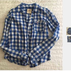 Checkered hollister shirt