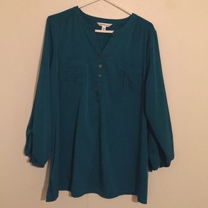Dark Green Tunic Blouse