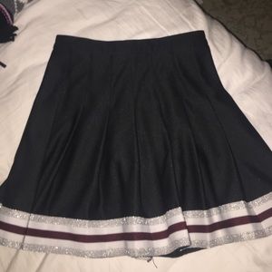 black skater cheerleader skirt