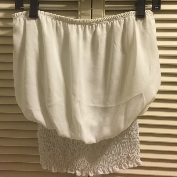 Sheer white crop top