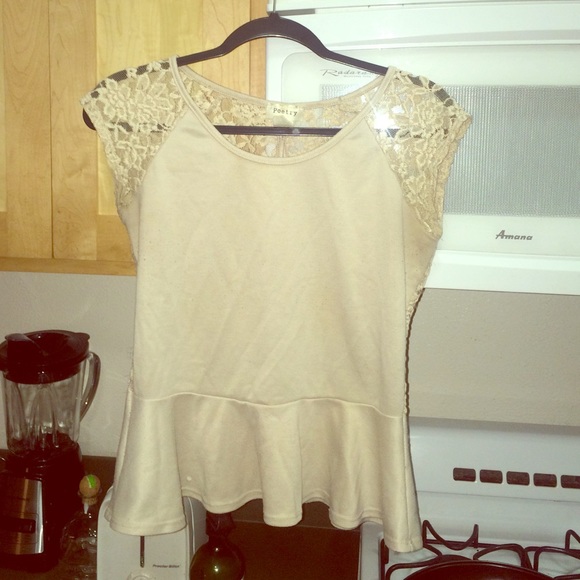 Tan Poetry Blouse