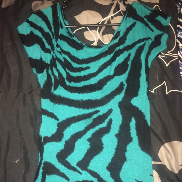 Zebra striped dress shirt