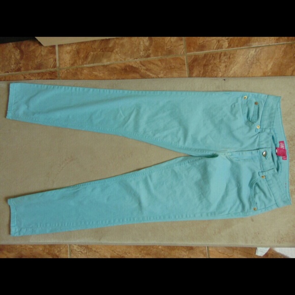 Turquoise jeans - Picture 2 of 4
