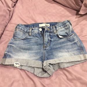 High waisted shorts