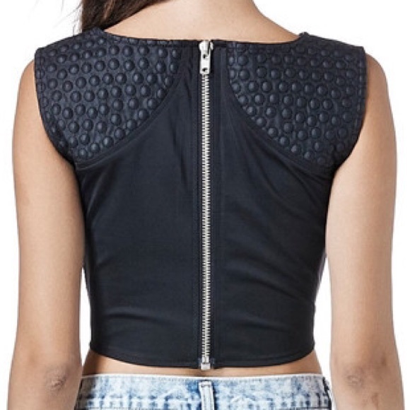 NWT UNIF Braille Crop Top - Picture 2 of 4
