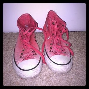 Orange/Red Hight Top Converse