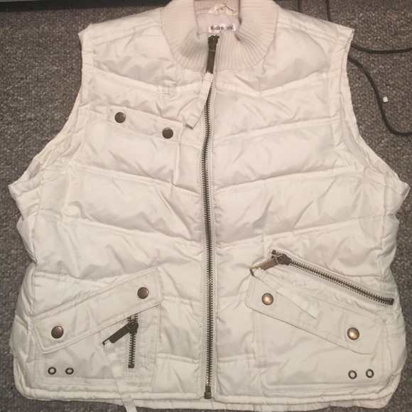 Cream winter vest