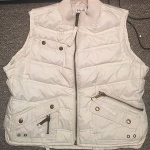 Cream winter vest