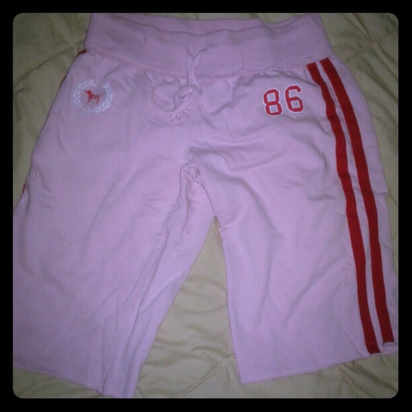 Pink crop sweats