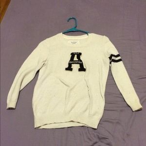 "A" sweater