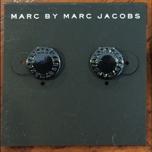 New Marc By Marc Jacobs Black Stud Earrings