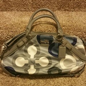 *Final price* Coach blue, grey logo purse
