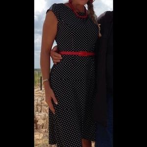 BCBG Black & White Polka Dot Dress