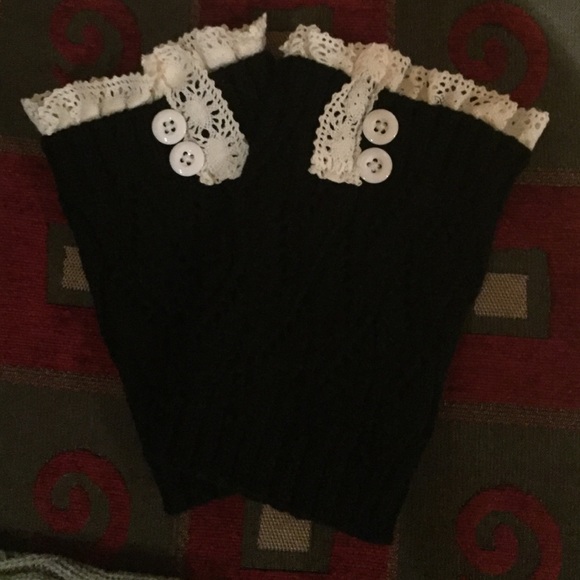 ✨Boot Toppers with buttons and lace✨