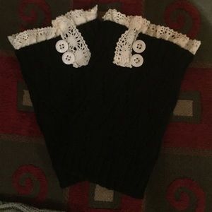 ✨Boot Toppers with buttons and lace✨