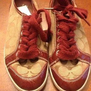 Authentic Monogram Coach Sneakers. Good Condition.