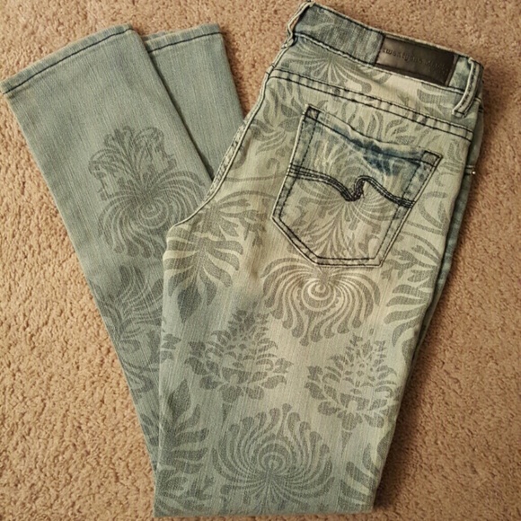rue21 Twentyone Black Printed Skinny Jeans