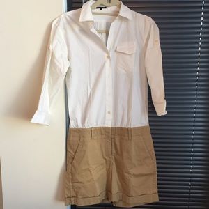 Theory Button-Down Romper