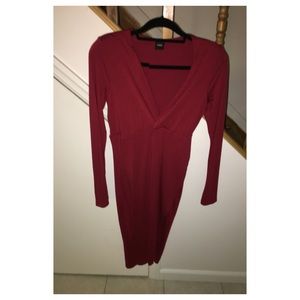 Burgundy Dress