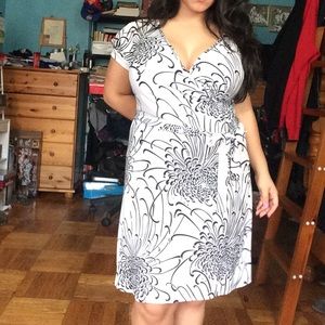 White and Black Comfy Dress