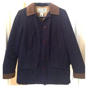 L.L. Bean Navy Quilted Adirondack Barn Coat XS