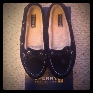 Black Suede Sperry's!