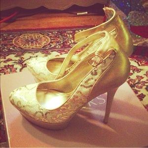 Bakers gold stilletos