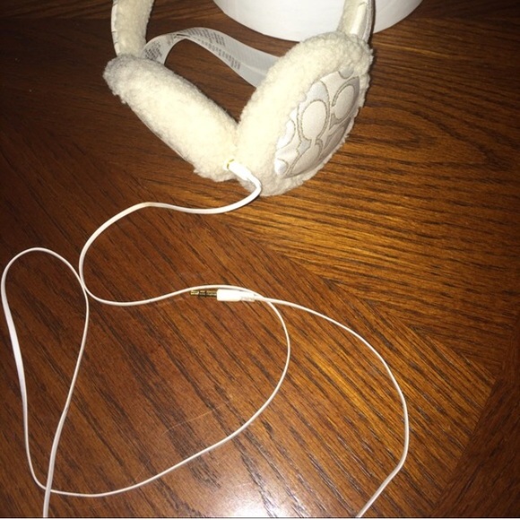 Coach Brand earmuffs with headphone adapter