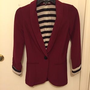 On Hold Charlotte Russe Burgendy Blazer