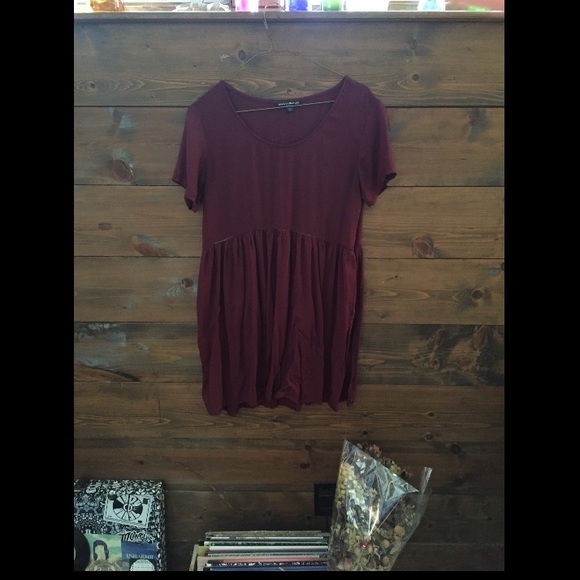 Maroon brandy babydoll dress