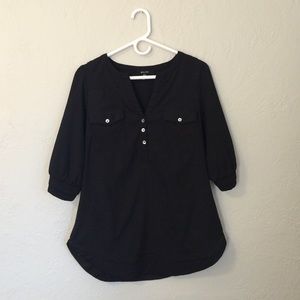 Black 3/4 Sleeve Top