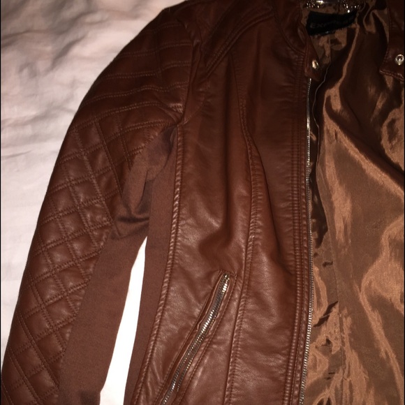 Express "minus the leather" jacket- Small- Cognac