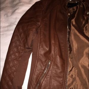 Express "minus the leather" jacket- Small- Cognac