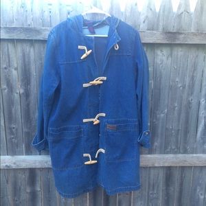 Men's Denim Trench