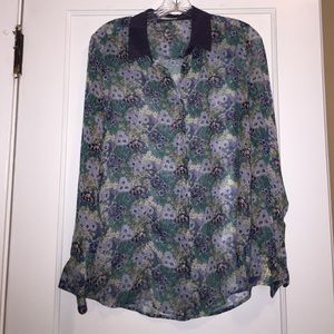 Equipment Floral Silk Blouse