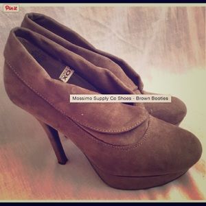 Brown Booties with Heel