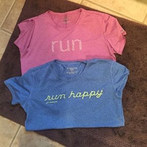 2 Brooks running shirts