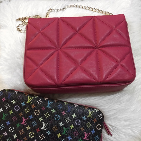 Zara Handbags - Zara Trafaluc quilted chain bag in fuchsia