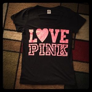 Victoria Secret's PINK Vintage V-Neck Tee