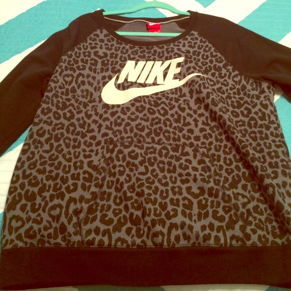 Leopard print Nike sweatshirt