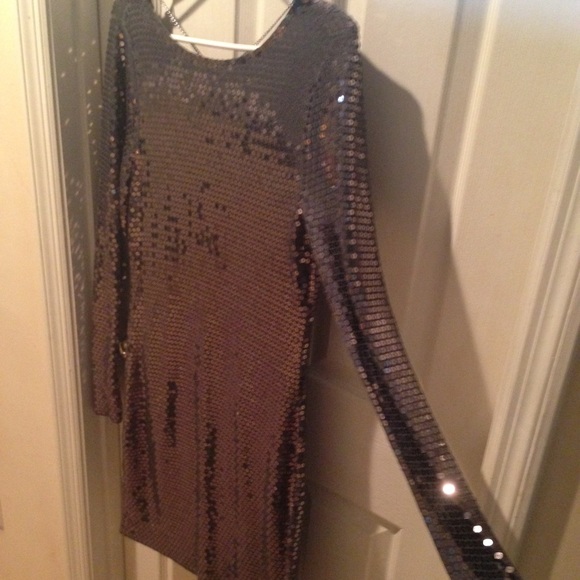 MK Gunmetal sequin dress